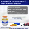 1, 2 & 4 Cup Orange, Blue, Red Replacement Lids/Covers