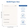 SAYEEC A5 Refillable Loose Paper for Journal Ringbinder Folio Business