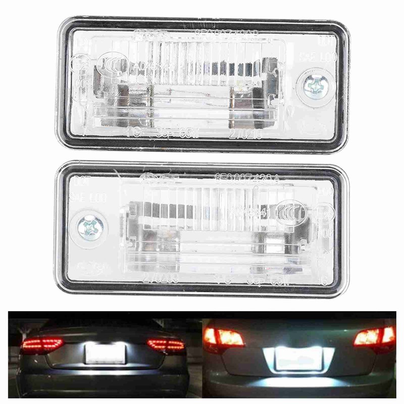Pair of License Plate Light 8E0807430A 8E0807430B Fit for A3