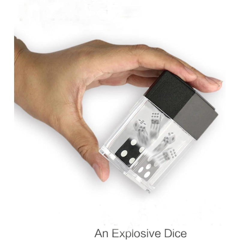 1Set Black Dice Bomb Magic Tricks,Explode Explosion Dice Magic,Props for