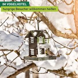 Windhager Bird-Hotel 07017 Bird Feeder Silo, Bird Feeder for Birds, Decorative Feeder Silo, 18 x 18 x 23 cm