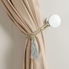 Small Curtain Holdbacks - 2 Pack, Silver Curtain Tiebacks Wall