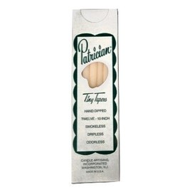 D'light Online Patrician 10 Inch Hand Dipped Skinny Taper Candles (Set of 12, Ivory)