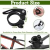 2pcs 31.8mm Quick Release Bike Seat Clamp, Aluminum Alloy Seatpost