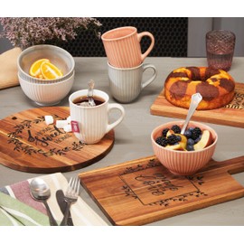 Tognana Arcadia 25cm Round Wooden Chopping Board