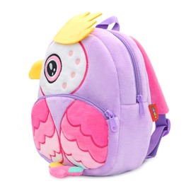 KISSOURBABY Zoo - Mochilas para niños pequeños, Púrpura (Owl Purple), Una talla, Viajar