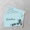 50 DIN A5 Single Cards Paper Sheets – Light Blue