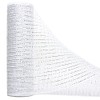 Ribbli White Metallic Mesh Ribbon,10 inch x 30 feet(10Yard), White