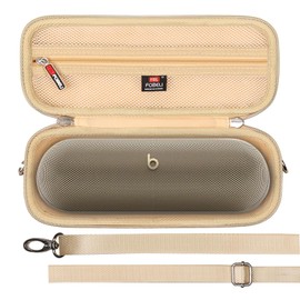 FBLFOBELI Hard Carrying Case for Beats Pill 2024 Wireless Bluetooth Speaker, Gold, Case Only