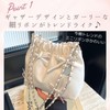 Harzio Women's Shoulder Bag, Ribbon, Silver Chain, Ballet Core Gather
