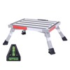 Homeon Wheels RV Step Stool, Adjustable Height Aluminum Folding Platform