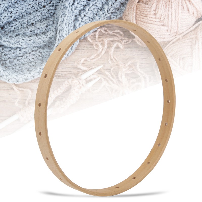 Solid Wooden Knitting Machine Manual DIY 21cm Wall Hanging Circular