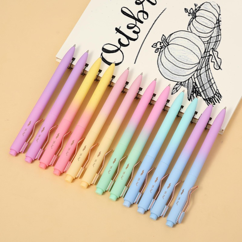 Mr. Pen- Ballpoint Pens, 12 Pack, Gradient Color Barrels, Black