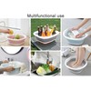 Collapsible Wash Basin, Plastic+TPR Buckets, Portable and Space Saving, Multi-Function
