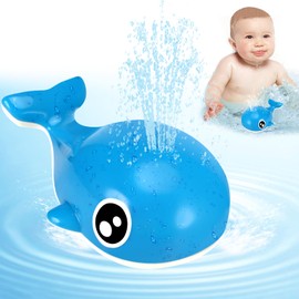 Collazoey Baby Bath Toy, Whale Bath Toy for Children, Luminous Fountain, Sprinkler, Pool Bath Toy, for Toddlers and Children from 1 to 3 Years