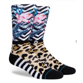 Stance (2 Pack) Stance Dwayne Wade Collection Casual MULTI COLOR Crew Socks Mens LARGE