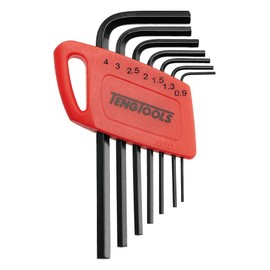 Teng Tools 7 Piece Mini Metric L Shape Allen Wrench Hex Key Set (0.9MM to 4MM) - 1477MM