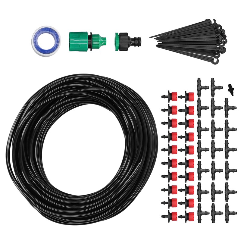 DIY Automatic Drip Irrigation Kit 20m Adjustable Nozzle Irrigation System