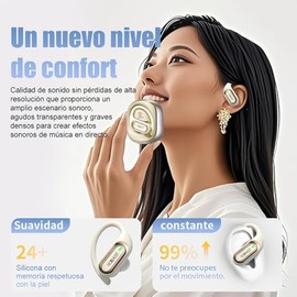 In-Ear Audífonos Inalámbricos Deportivos,Bluetooth 5.4,Activa de Ruido,Resistencia al Agua IPX4,Carga Rápida con hasta 48 Horas de Reproducción,iOS/Android/PC