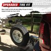 FIERYRED Trailer Spare Tire Mount with Lock, 120LBS Spare Tire