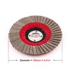 5" Diamond Flap Disc Grinding Sanding Wheels 120 Grit -