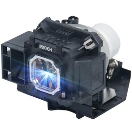 PXOEH A+ Quality NP17LP for NEC NP-P350W NP-P420X P420X M300WS M350XS M420X M300WSG M350XSG P350WG M420XG M420XM M420XV M420XVG NP-M300WS NP-M420XG Replacement Projector Lamp Bulb with Housing