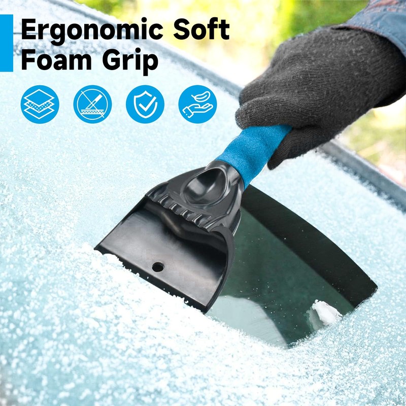 ItsyFox Ice Scraper for Car Windscreen 2 Pcs Windscreen Ice