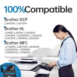 DR830 Drum Unit (Not Toner) for Brother DR830 DR-830 Drum Replacement Black HL-L2400D HL-L2460DW HL-L2405W HL-L2465DW HL-L2480DW DCP-L2640DW MFC-L2820DW MFC-L2820DWXL Printer 1 Pack