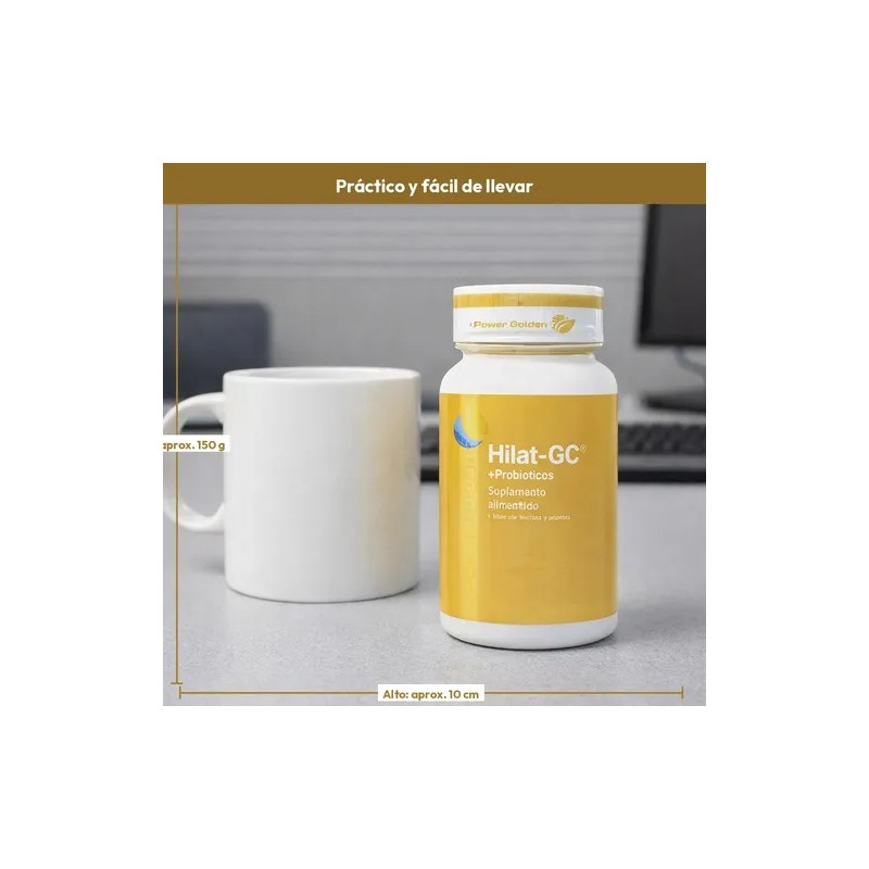 Power Golden Suplemento Herbal Cápsulas Hilat