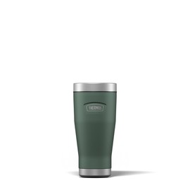 Thermos - Icon Rock Cap Green Travel Tumbler (470ml), Reusable Insulated Stainless Steel Coffee Cup for Hot or Cold Drinks, Vacuum Sealed Water Flask with a Leak-Proof Lid, 7hr Hot/22hr Cold