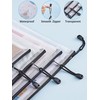JARLINK 18 Pack 8 Sizes Mesh Pouch, Waterproof Zipper File