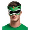 Disguise Men's Green Ranger Adult 1/4 Costume Mask, Green, One