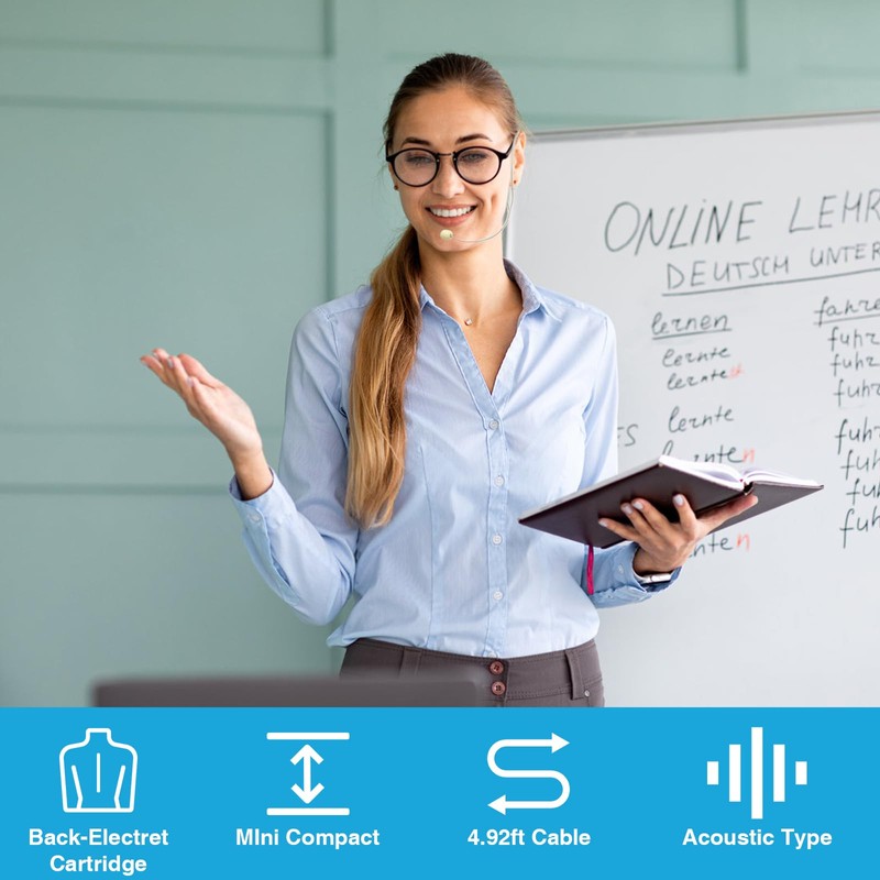 10 Pack Headset/Headworn Microphone Single Earhook Headset Microphone Mini XLR