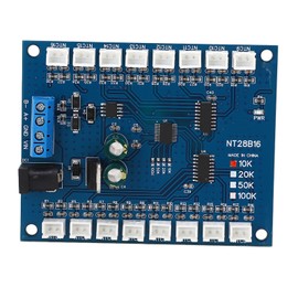 Temperature Sensor Module 16 Channels RS485 ‑20℃ to +125℃ Temp Measurement Board for B3950 1% NTC 10K 1KΩ-100KΩ