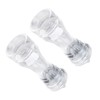 2Pcs Acrylic Manual Grinder Transparent Pepper Salt Mill Spice Jar