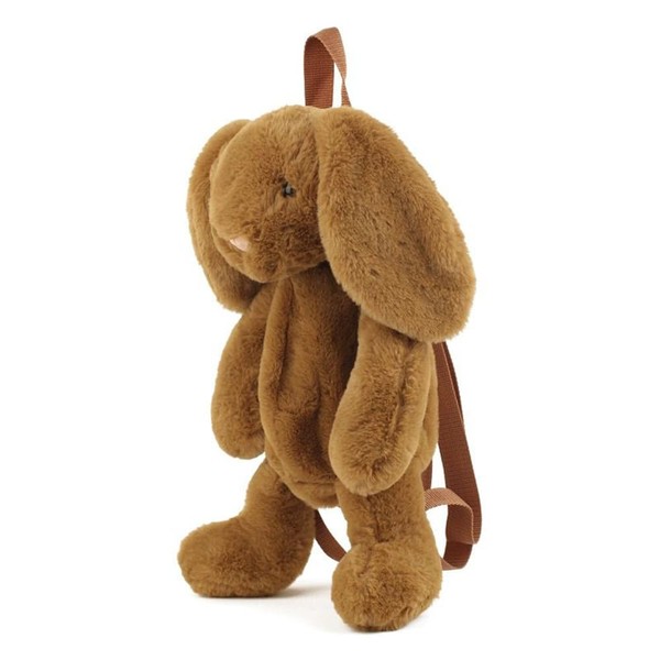 Mellsunny Cute Fuzz Plush Animal Backpack Rabbit Backpack Kawaii Bunny