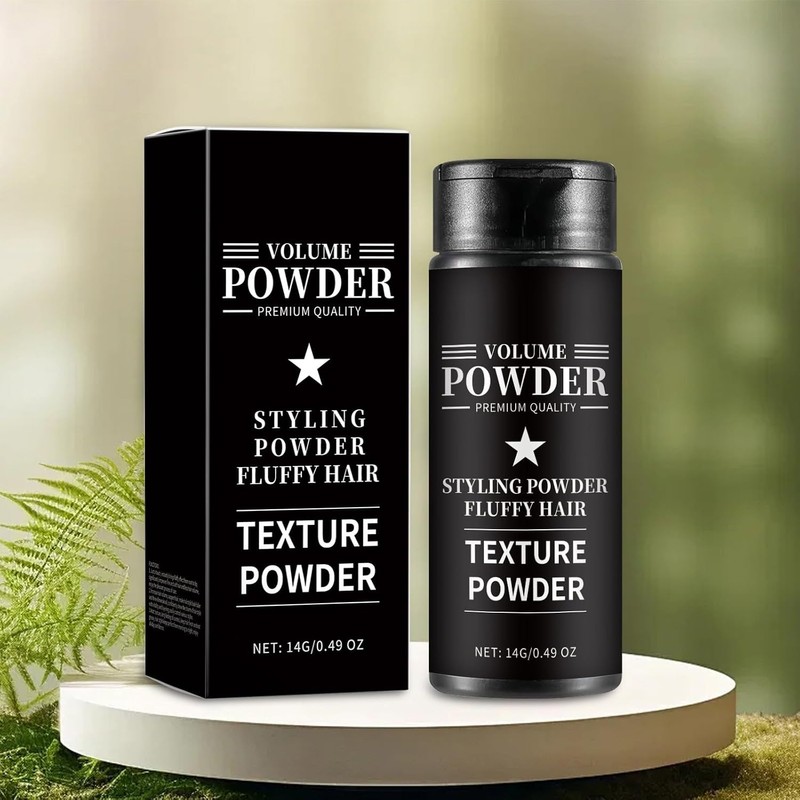 2 piezas Polvo para peinar el cabello para hombres, textura