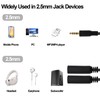 YARCHONN 2.5mm Splitter Audio Y Cable Adapter 2.5mm TRRS 1