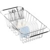 Small Dish Drainer Rack in Sink Adjustable, Expandable 304 Stainless