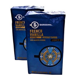 Barissimo French Vanilla Ground Coffee 100% Arabica Coffee Light Roast