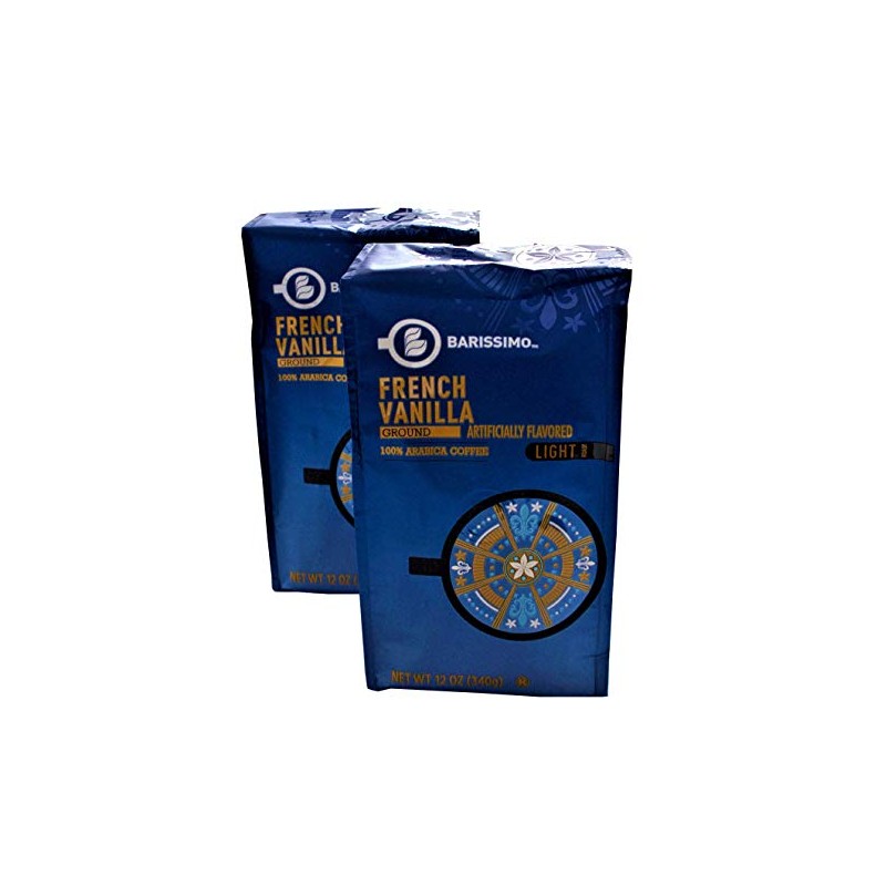 Barissimo French Vanilla Ground Coffee 100% Arabica Coffee Light Roast