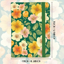 beinkmake Floral Leather Passport Holder Cover Yellow Cute Flowers Travel Wallet Passport Case with Credit Card Slots for Women Men Travelling Essentials for Flying