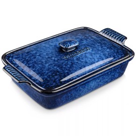 vancasso 3.8 Qt Casserole Dish Baking Dish With Lid Ceramic Bakeware Lasagna Pan - 3.8 Quart