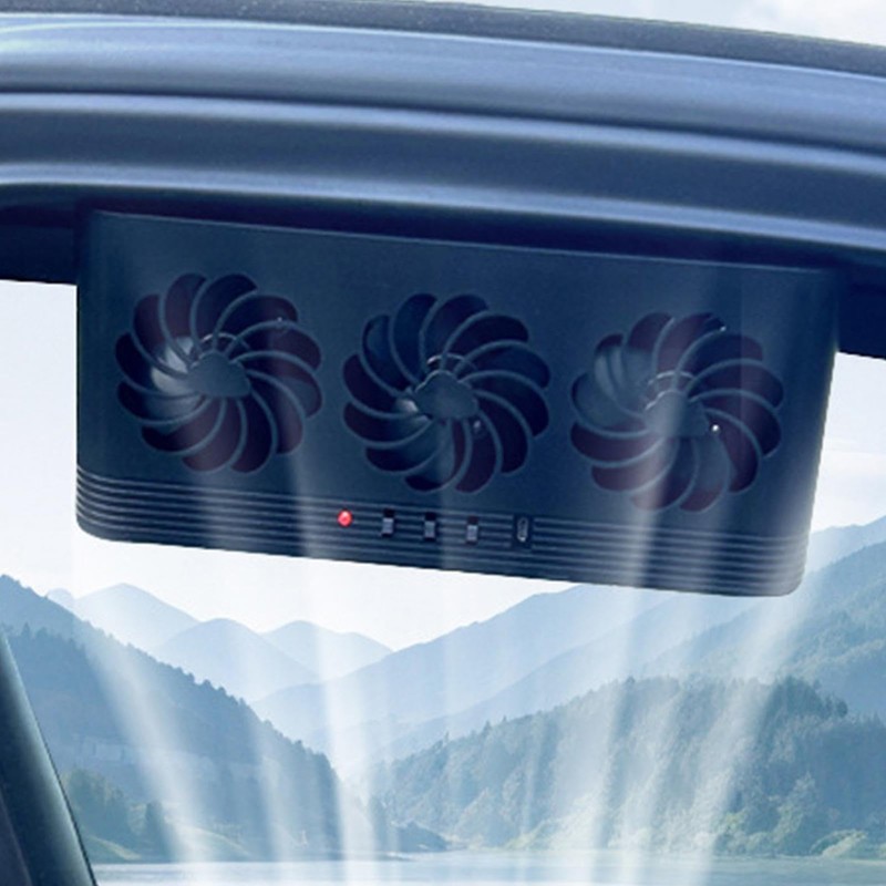 Car Window Fan - Solar Auto Cooling Exhaust Cycle Fan