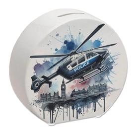 Police Helicopter Money Box Police Helicopter Money Box in Big Ben London Design Ideal for Police Use Fans and Collectors