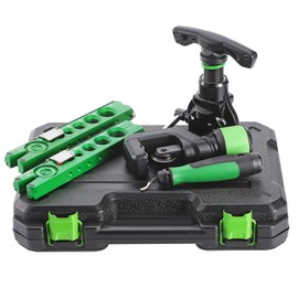 Antstone Flaring Tool Kit HVAC 1/4”-3/4” Copper Pipe Flare Tool 45° Eccentric Single Tubing Flaring Tool with Clutch Limit Piece for Refrigeration Air Conditioner Repair (5-in-1 Set)