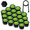 SkinoEu Wheel Nut Covers Bolts Caps Universal 17mm With Removal