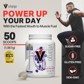 Vitargo Carbohydrate Powder | Feed Muscle Glycogen 2X Faster | 4.4 LB Grape Pre Workout & Post Workout Recovery Powder |Carb Supplement for Recovery, Endurance