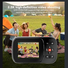 Digital Camera, Autofocus, 72 Megapixels, 2.5K, Photo 1520P, Video Recording, Autofocus Lens, 16x Digital Zoom, Lightweight, Compact, School Trips, Students, Beginners, Gatherings, Graduation