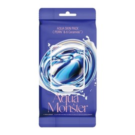 【Aqua Monster】 アクアモンスター パープル モーニングスクエアパック （部分用マスク）高保湿 乾燥肌 ツヤ PDRN 6セラミド 100枚（50セット）乾燥・ハリ・弾力が気になる方に